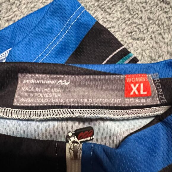 Podiumwear Cycle Jersey Shirt Womens XL Performance Cycling Pocket * - Picture 7 of 7